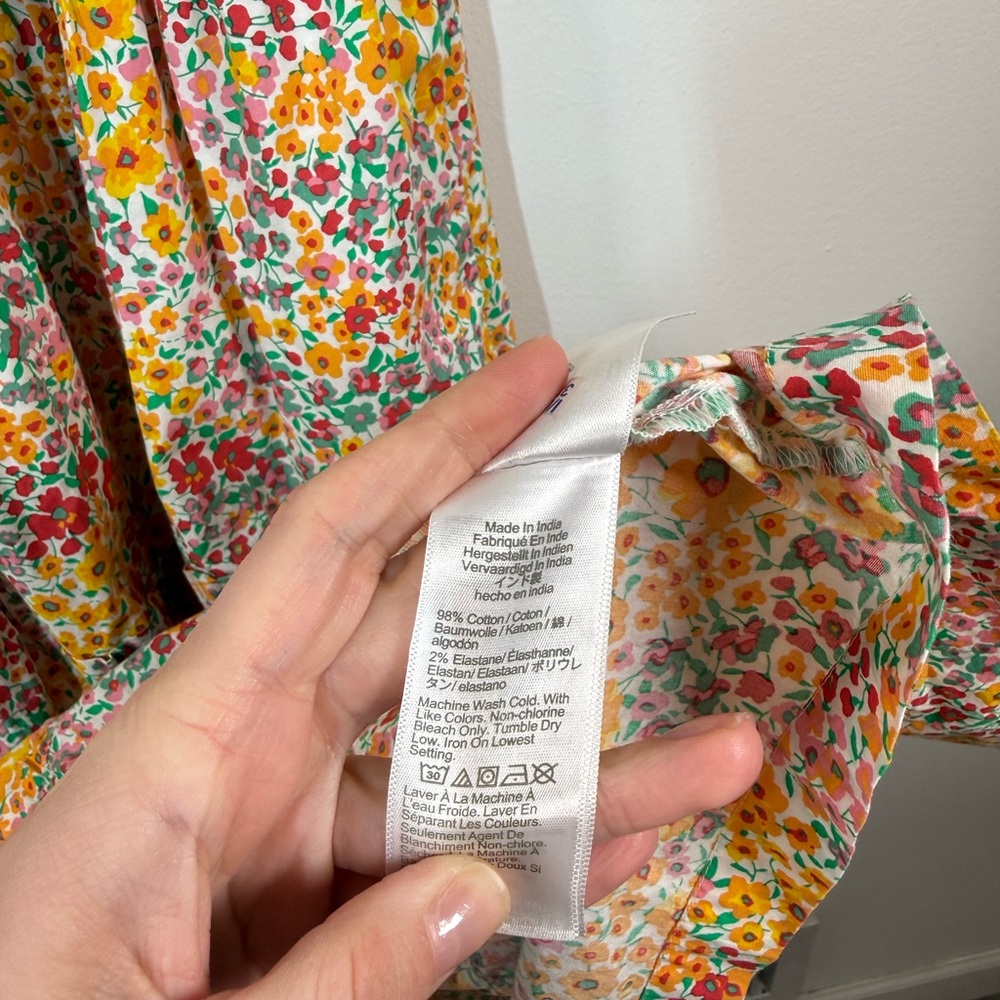 J. Crew Floral Prairie Dainty Sundress 16‎ - Picture 9 of 10